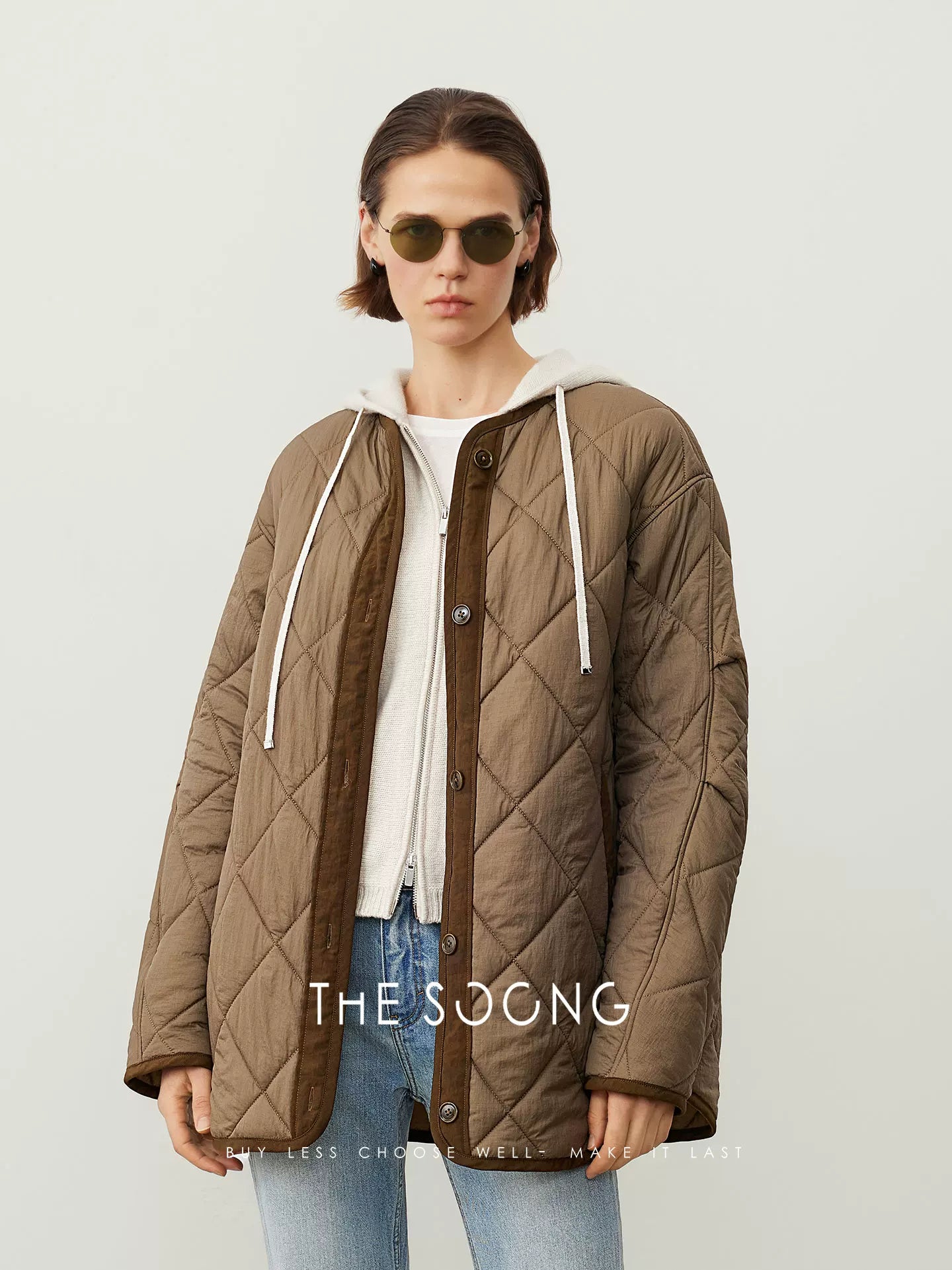 [Clearance] Autumn/Winter Cotton Jacket for Women, Casual Vintage Classic Collarless Coat 2025 New 7538
