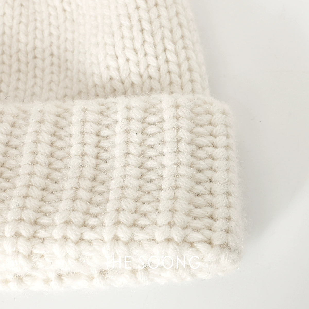 THESOONG/Alashan Chifeng High-count Cashmere Fine Yarn Three-needle Rib Versatile Knit Hat 7380