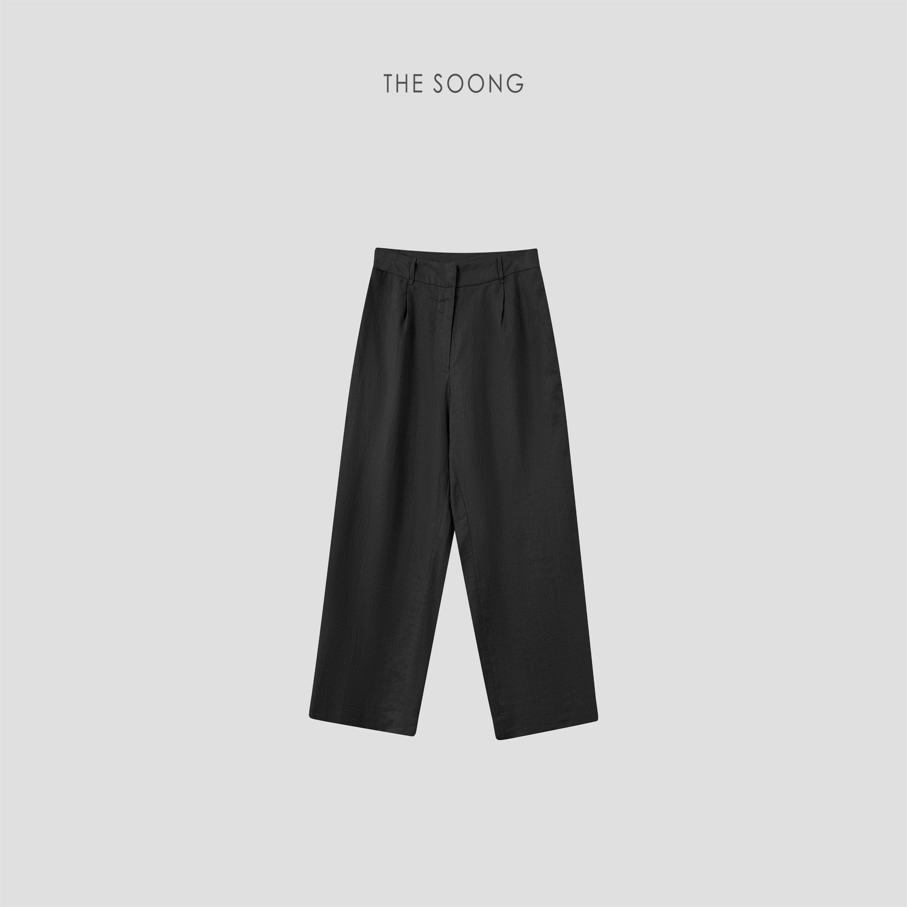 THESOONG/Lazy Wrinkle Summer 100% Linen Washed Soft Breathable Textured Wide-Leg Pants for Women 9122