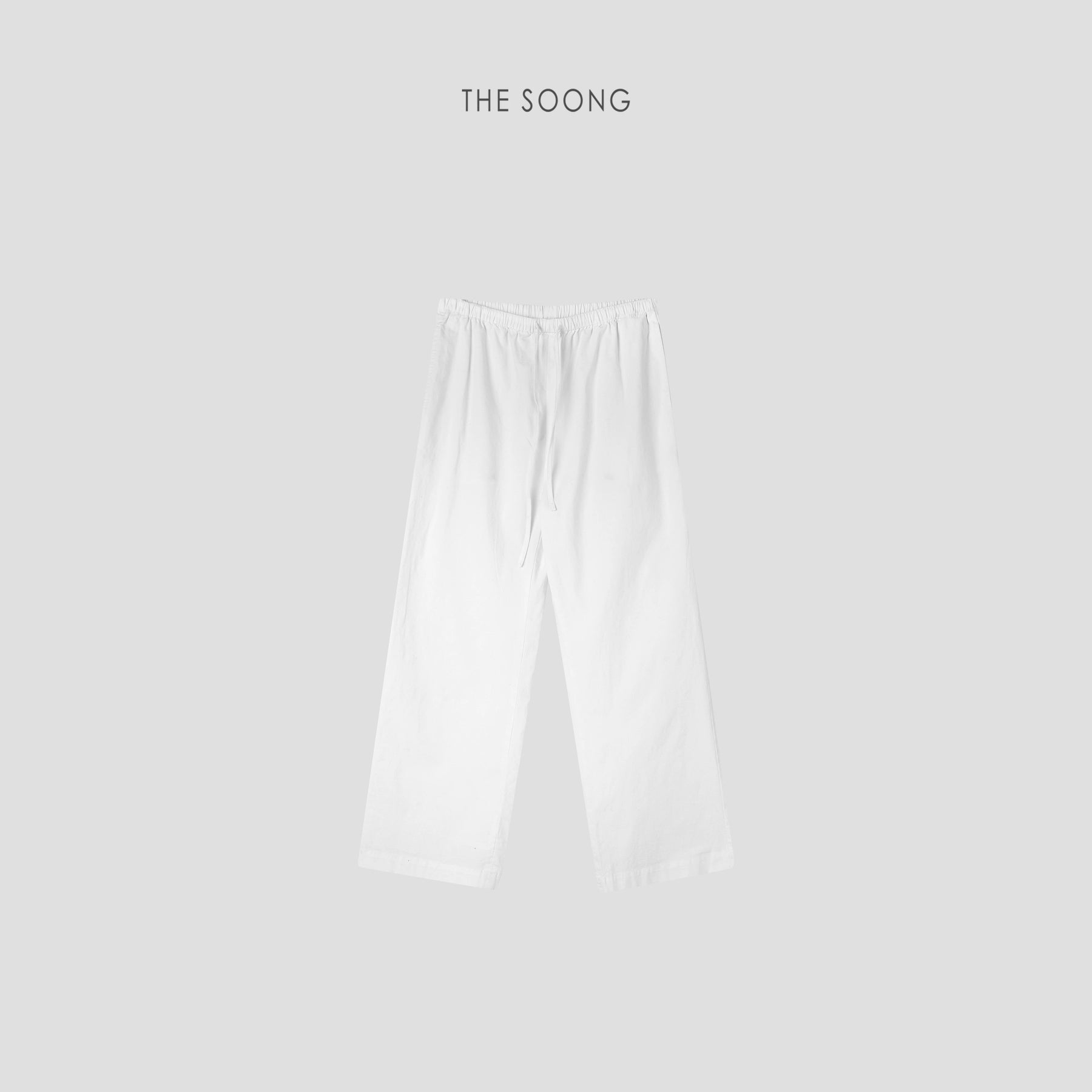 THESOONG/Rational Aesthetic High-Density Jacquard Elastic Mid-Waist Stretch Nine-Point Casual Pants for Women