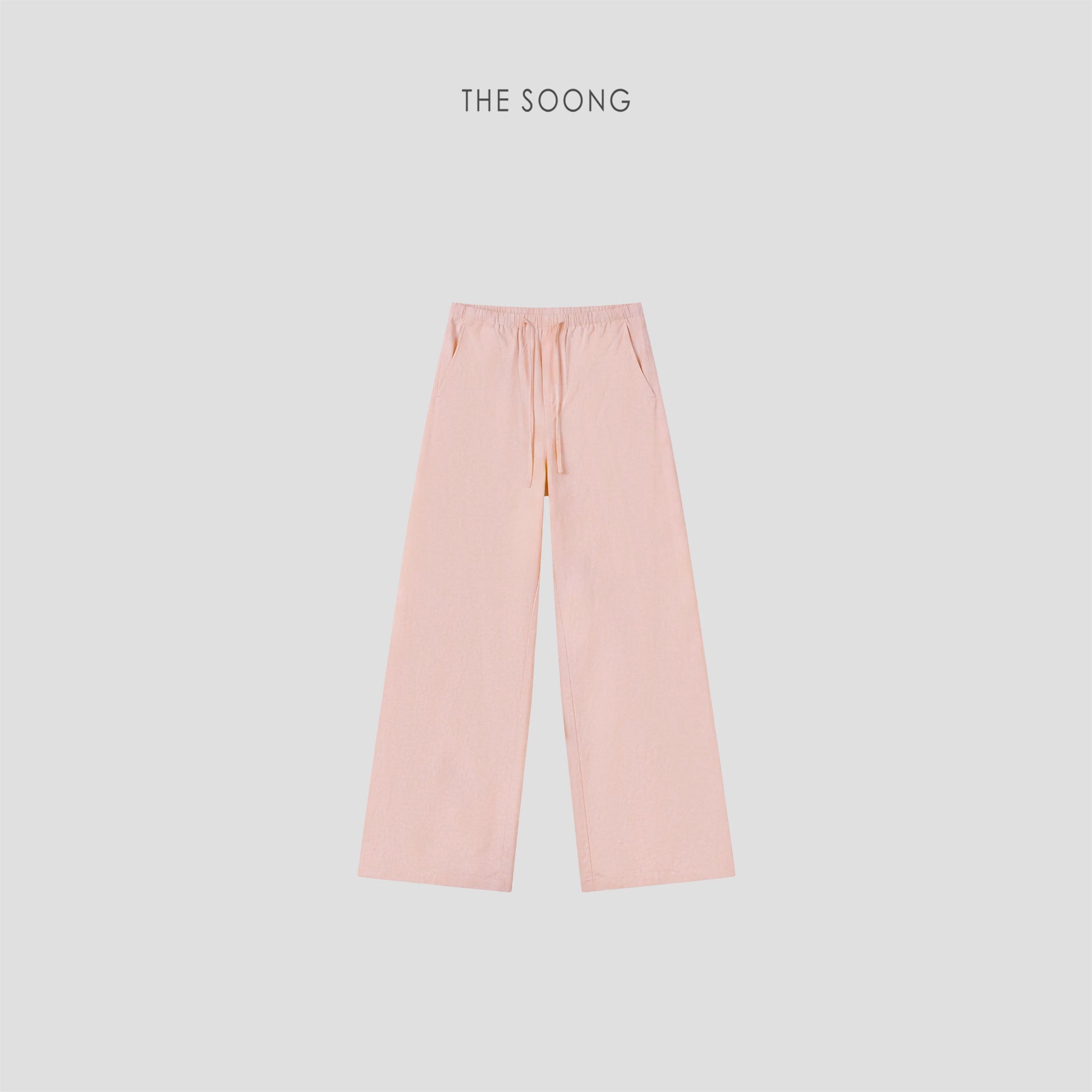 THESOONG/Quick-Dry Anti-Mosquito Pants Silk Modal One-Piece Cut Sun-Protective Wide-Leg Pants for Women Summer 8885