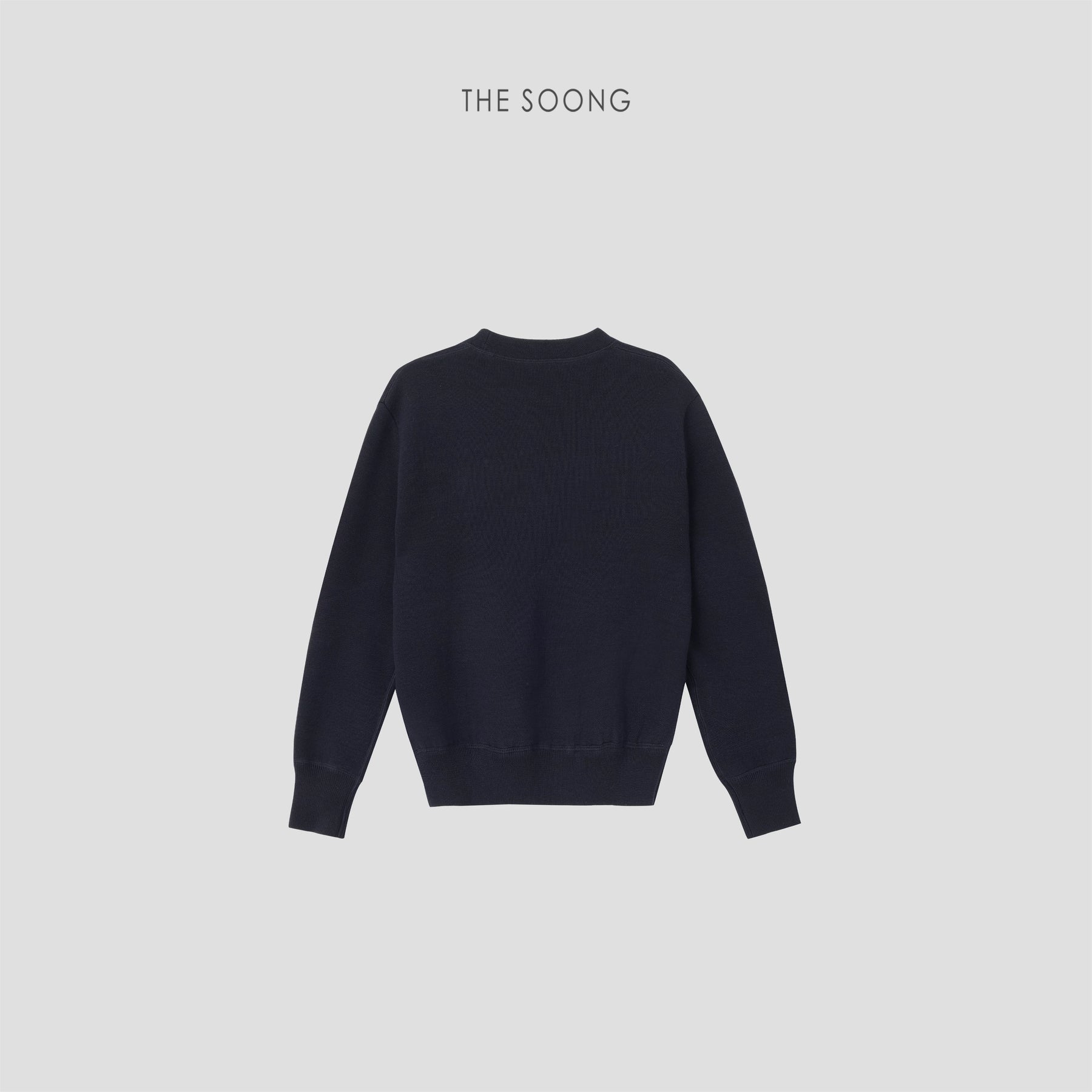THESOONG/Star badge high-count wool-cotton blended twisted double yarn colorway jacquard sweater 8899