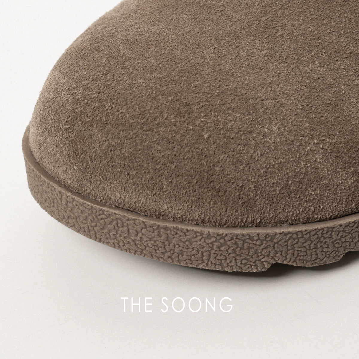 THESOONG/Furry Birkenstock Shoes, Cow Suede with Wool Lining, Versatile Closed-Toe Slippers 8012