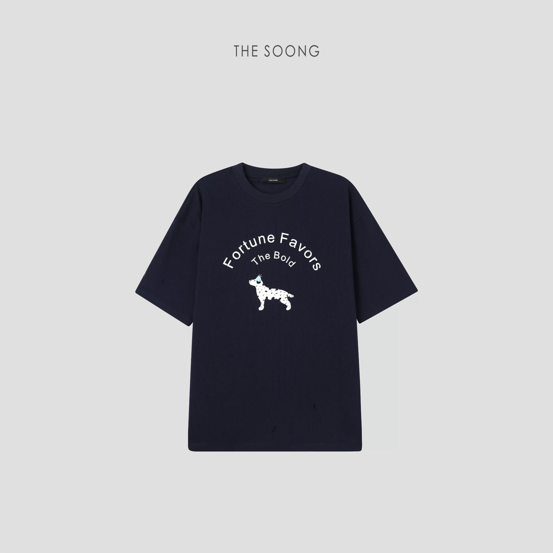 THESOONG / Lucky Declaration Summer Dalmatian Print Loose Drop Shoulder Women's Round Neck Short Sleeve T-Shirt 7124