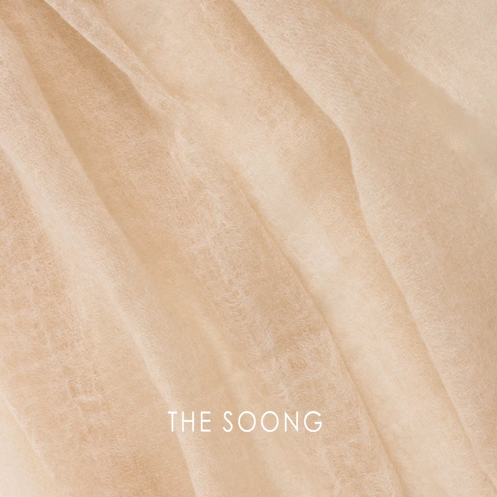 THESOONG/Fingertip Soft Light 200-Count Extra Fine Cashmere Hand-Painted Lightweight Scarf Shawl Dual-Purpose 9531