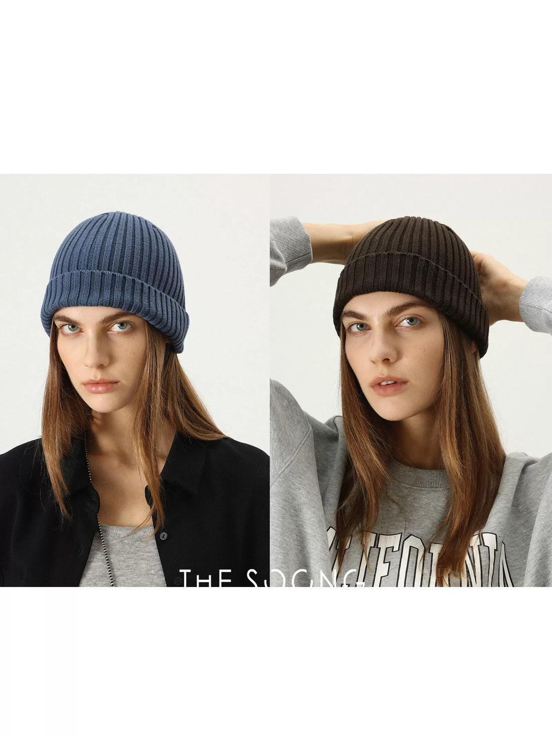 THESOONG / Classic Pure Cotton Warm and Stretchy Versatile Solid Color Knit Hat 7525