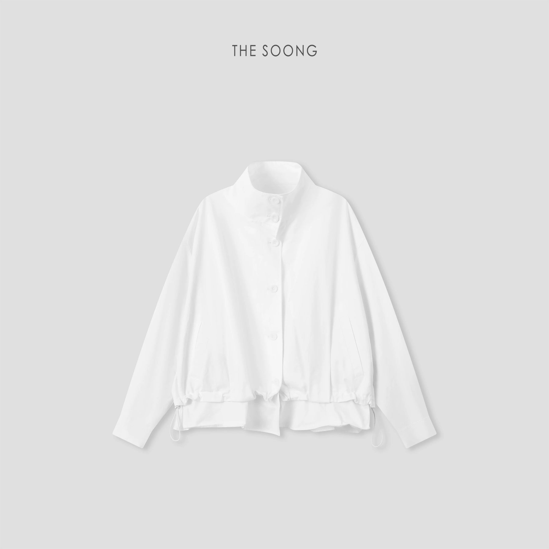 THESOONG/Lightweight Fashion Minimalist Functional Style Relaxed Design Women's Stand Collar Jacket 8645
