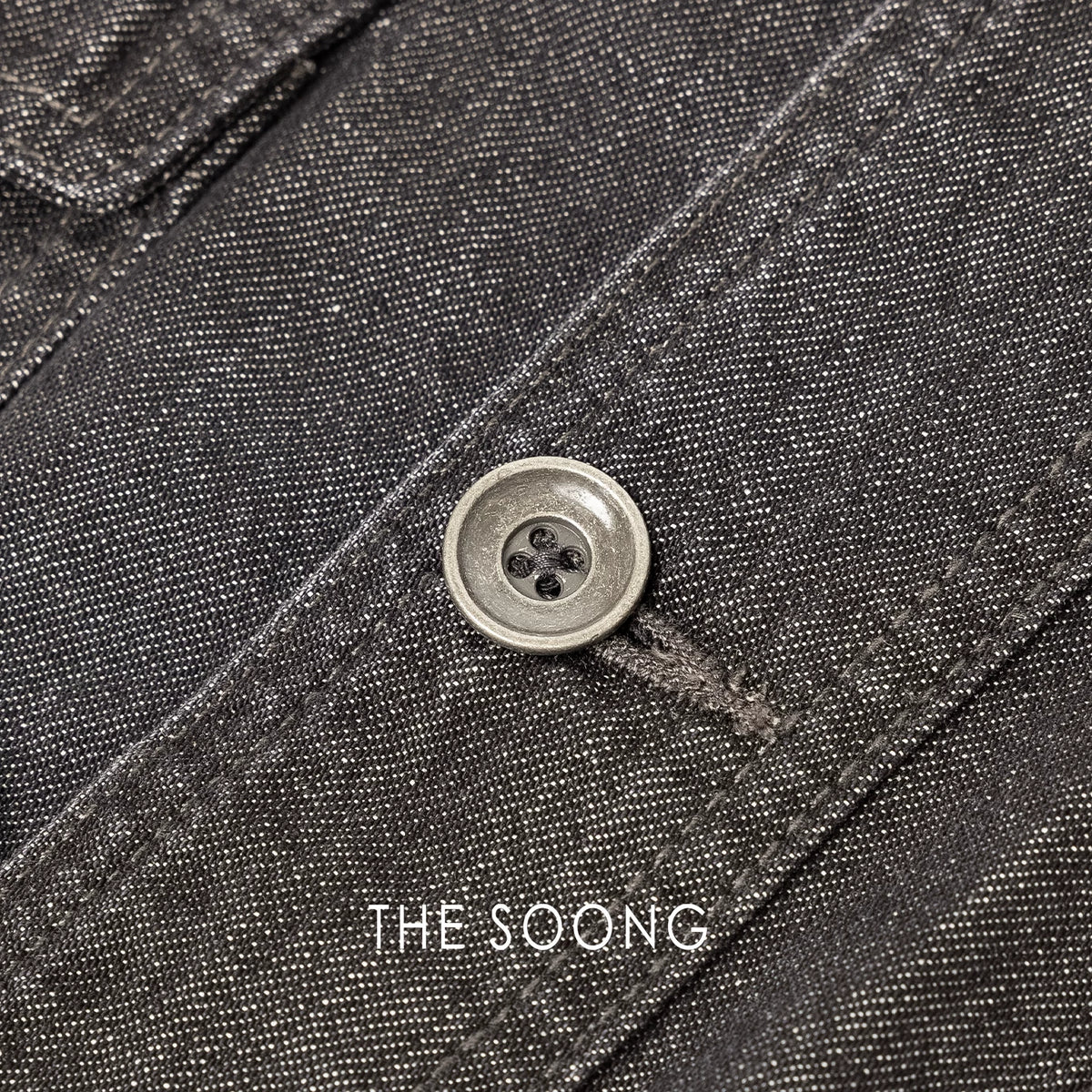 THESOONG/100% pure cotton vintage handcrafted distressed washed denim shirt jacket for women 7681