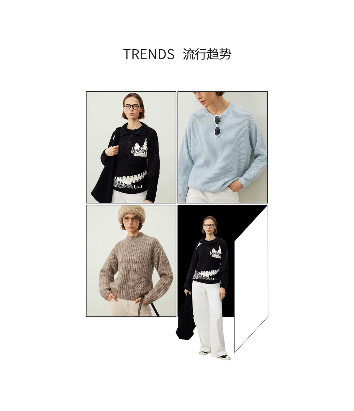 THESOONG/Sheep Wool POLO Collar Autumn/Winter Sweater Women Long Sleeve Pullover HBMY7211