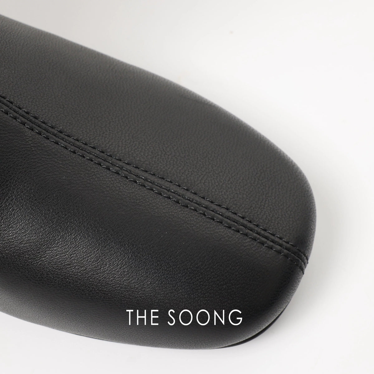 THESOONG / Modern Riding Boots Top-Grain Leather Smooth Texture Versatile Leather Sole Mid-Calf Boots for Women 8170
