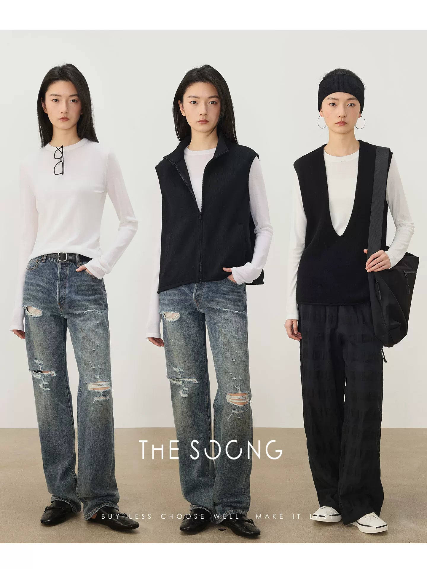 THESOONG/ 100% Merino Wool Fluffy Soft T-shirt with Texture Round Neck Solid Color Base Shirt 3390