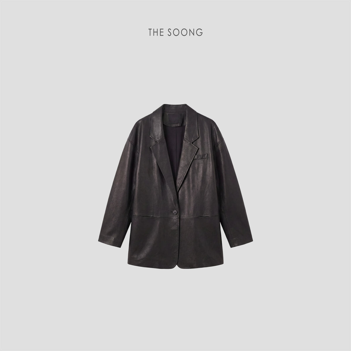 THESOONG/Craftsmanship Piyu Hand-Cut 100% Sheepskin Blazer Collar Women's Leather Jacket 8672