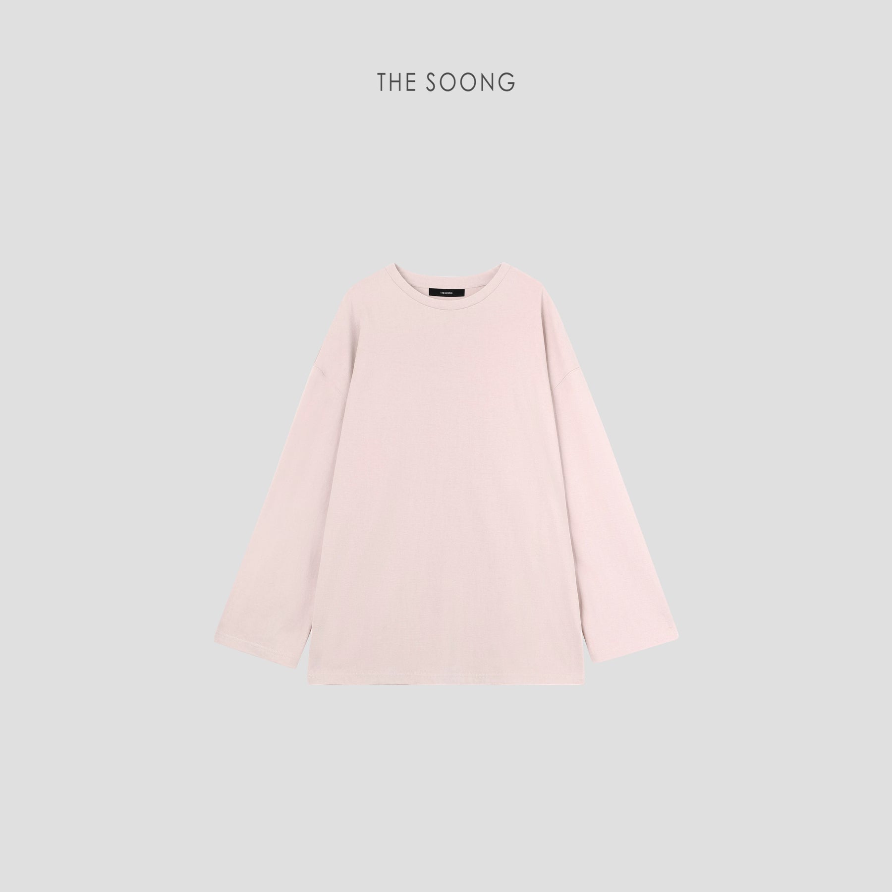 THESOONG/Super Comfortable Butt-Covering T Long Sleeve T-Shirt, Women's Long Loose Minimalist Top 6124