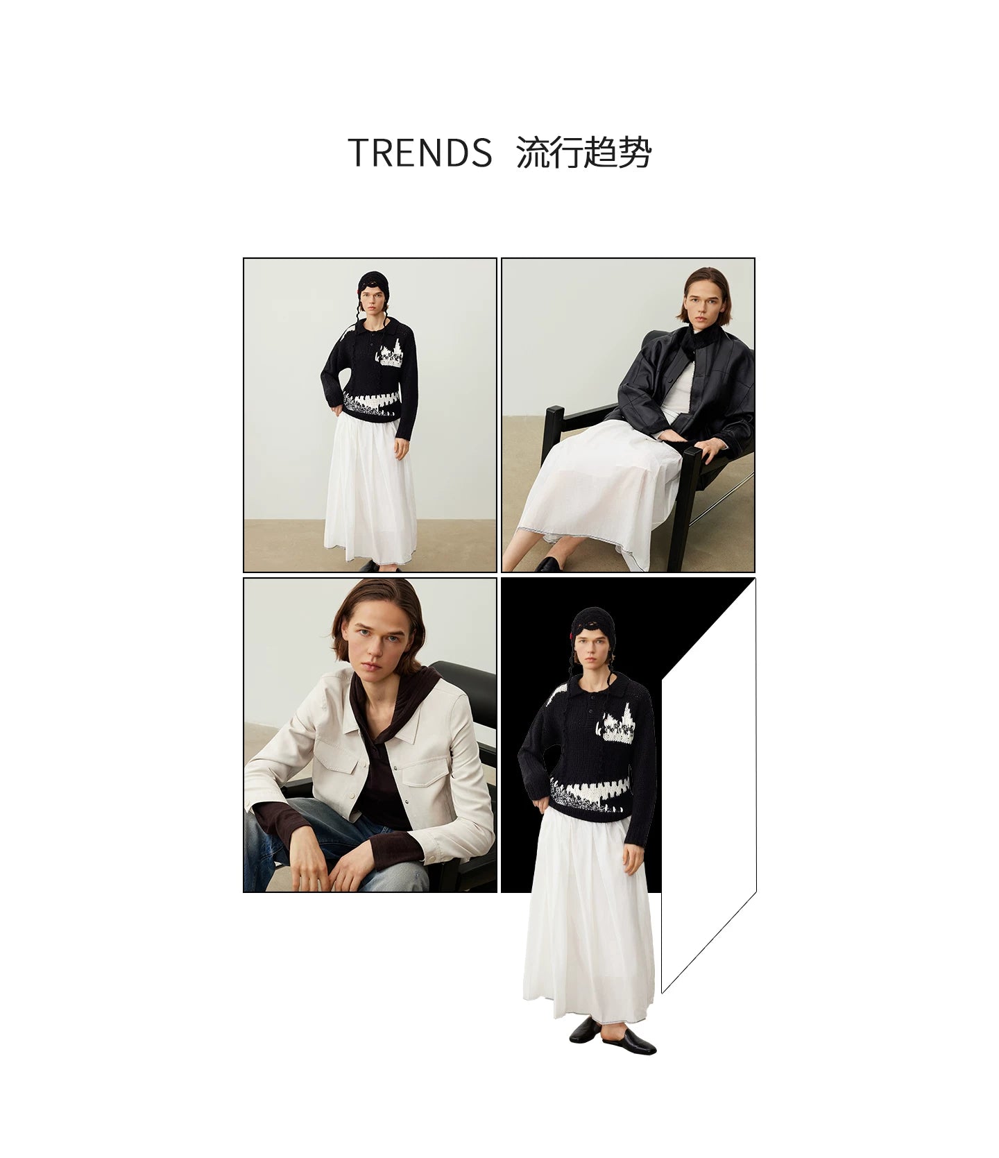 THESOONG/Early Autumn Outfit Mulberry Silk Mid-Waist Skirt for Women Mesh Skirt Versatile Casual HBQZ6674