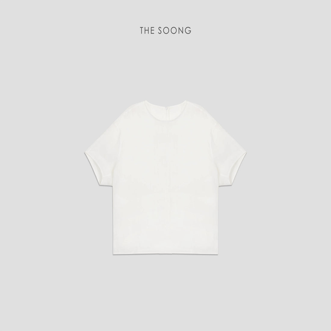 THESOONG/"Cool Breeze Feel" Twill Small Mesh High-Count Textured Linen Breathable Loose Short-Sleeve T-Shirt 9441