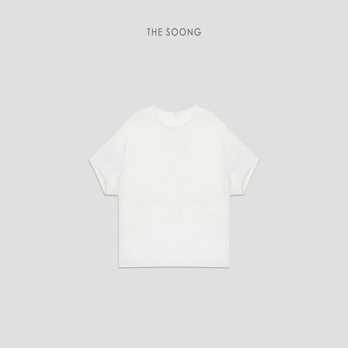 THESOONG/"Cool Breeze Feel" Twill Small Mesh High-Count Textured Linen Breathable Loose Short-Sleeve T-Shirt 9441