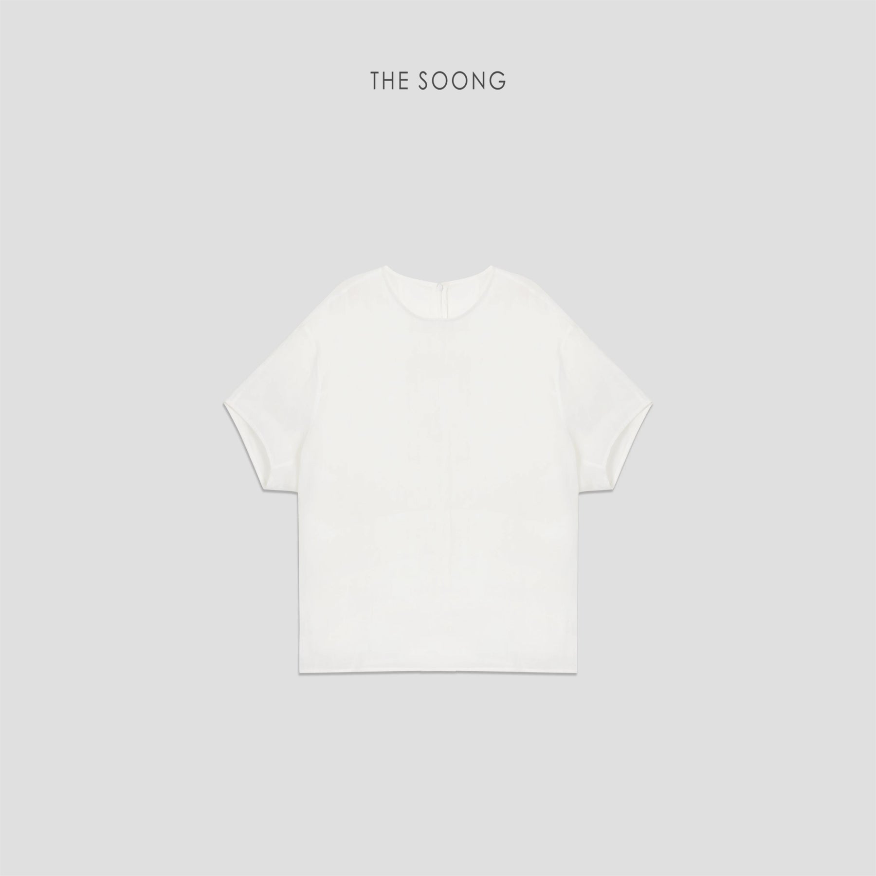 THESOONG/"Cool Breeze Feel" Twill Small Mesh High-Count Textured Linen Breathable Loose Short-Sleeve T-Shirt 9441