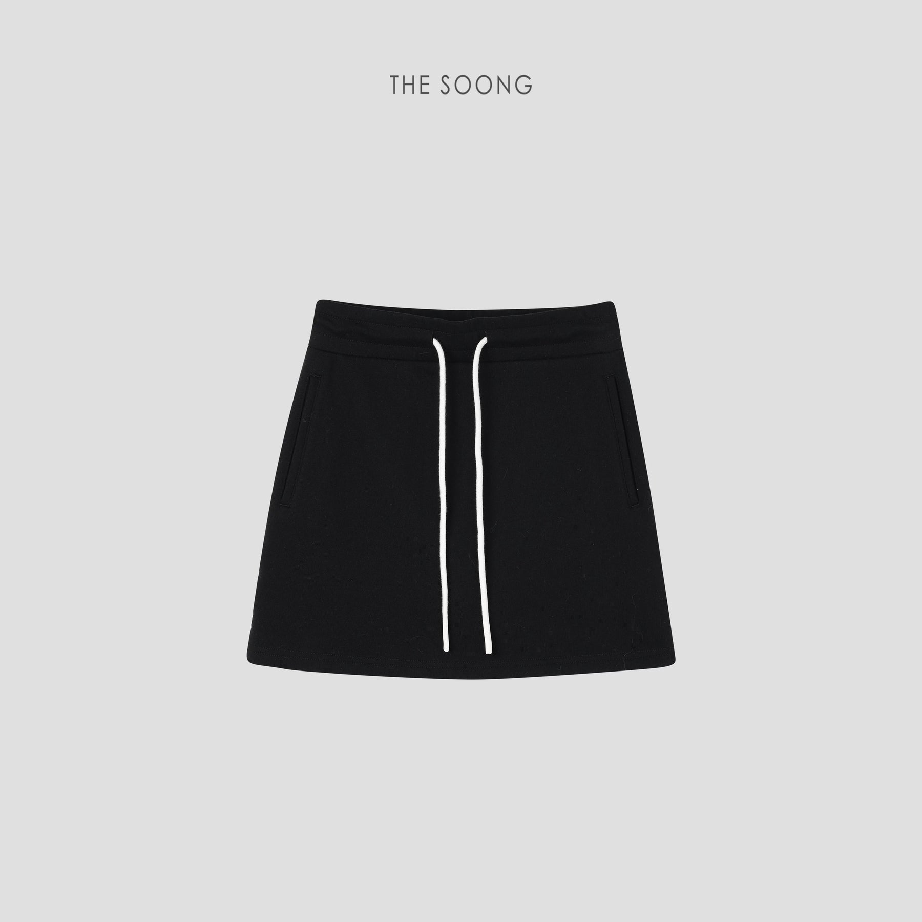 THESOONG/Enjoy Summer, 100% Cotton, Wrinkle-Resistant, Breathable A-Line Drawstring Elastic Waist Anti-Exposure Sports Skirt Pants
