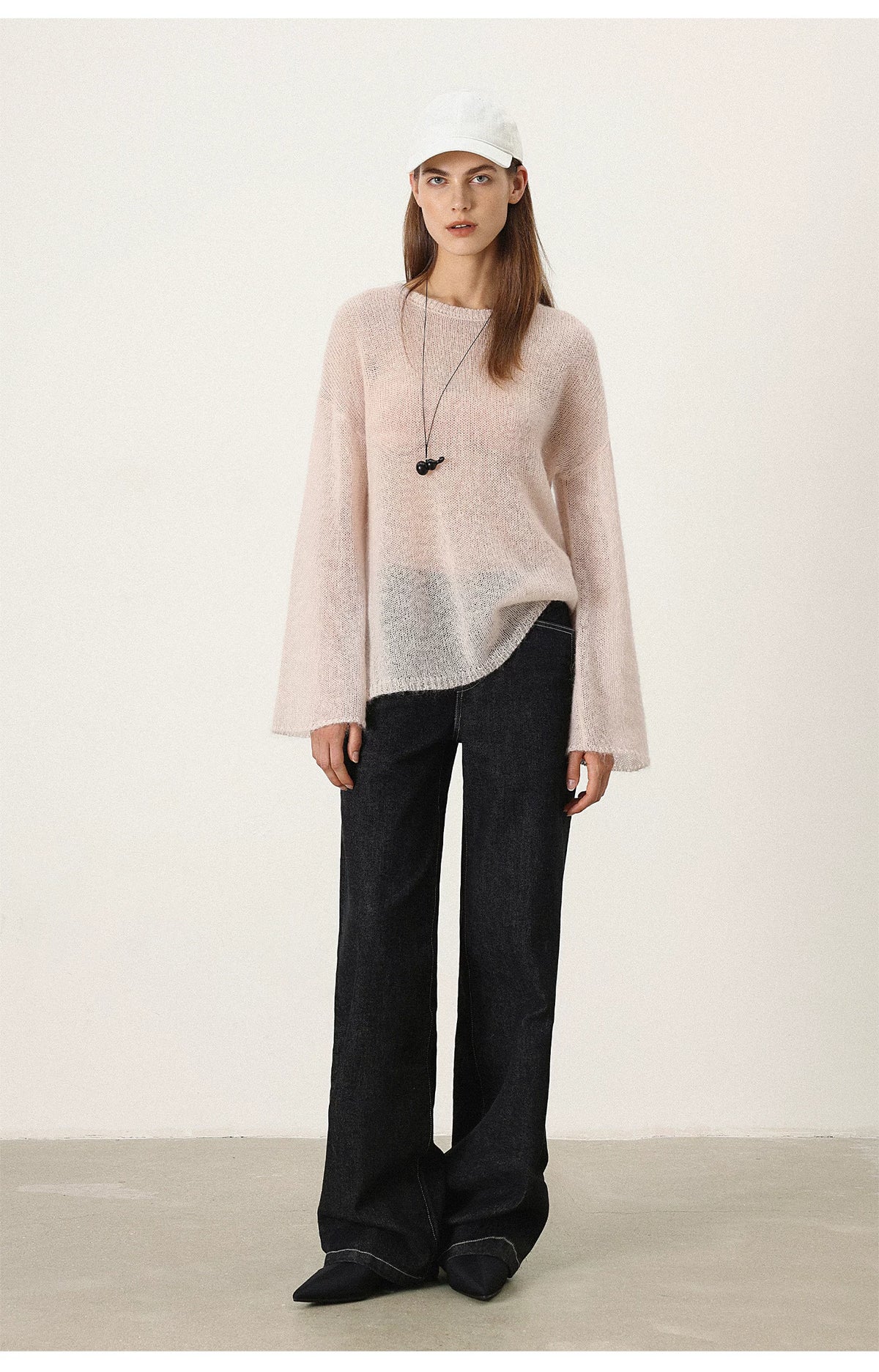 【Clearance 3】Lazy Daily Mohair wool soft and comfortable loose-fit women's crew-neck sweater 7311