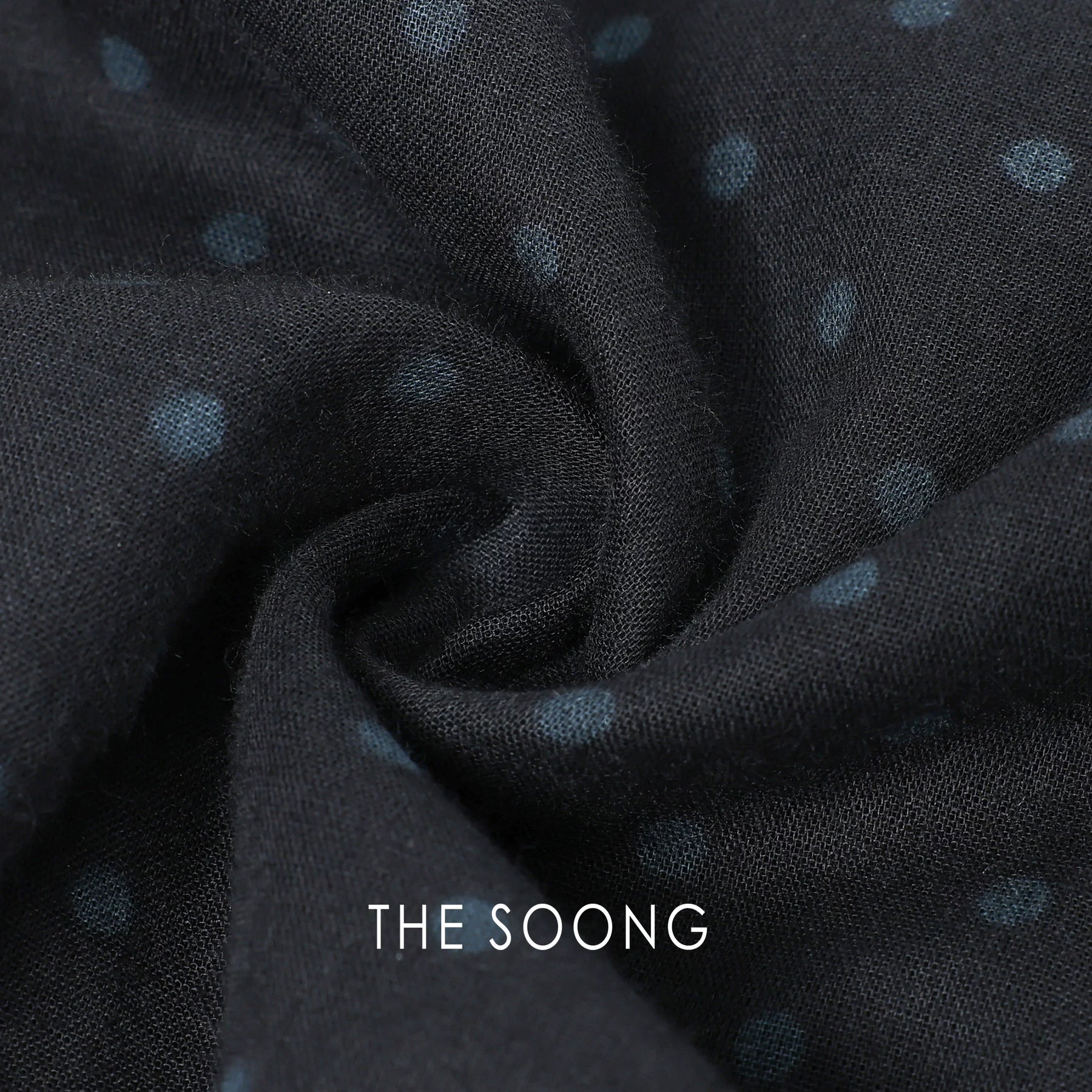 THESOONG / Japanese Style Polka Dot Dress High-density Combed Cotton Breathable Tailored Draped Polka Dot Dress 7358