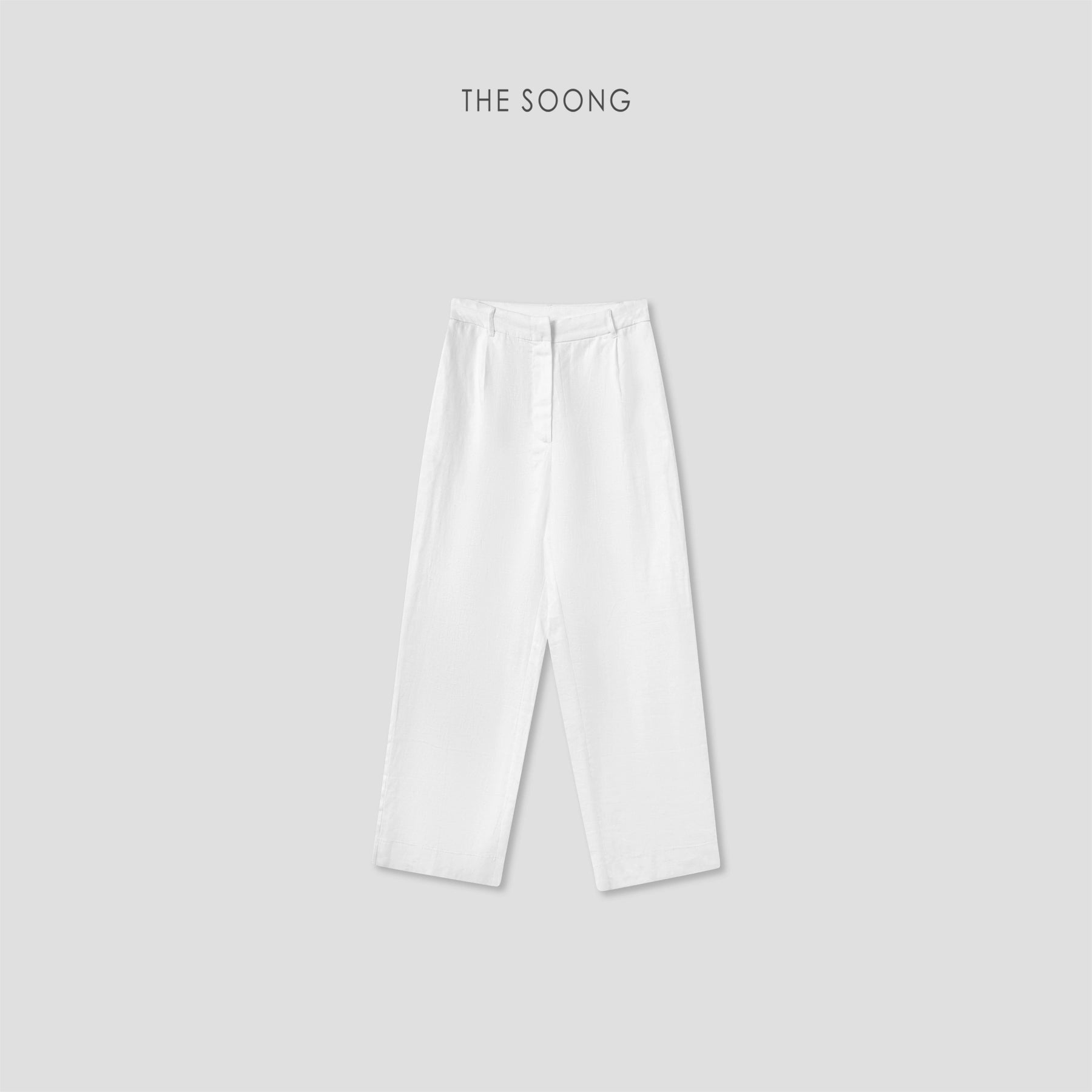 THESOONG/Lazy Wrinkle Summer 100% Linen Washed Soft Breathable Textured Wide-Leg Pants for Women 9122