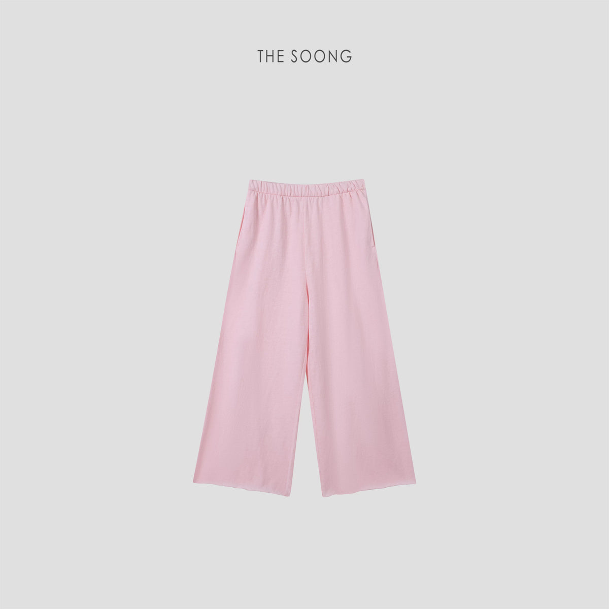 THESOONG/Relaxed Aesthetics Summer Thin High-Waist Draped Wide-Leg Pants Women Elastic Waist Casual Pants 8465