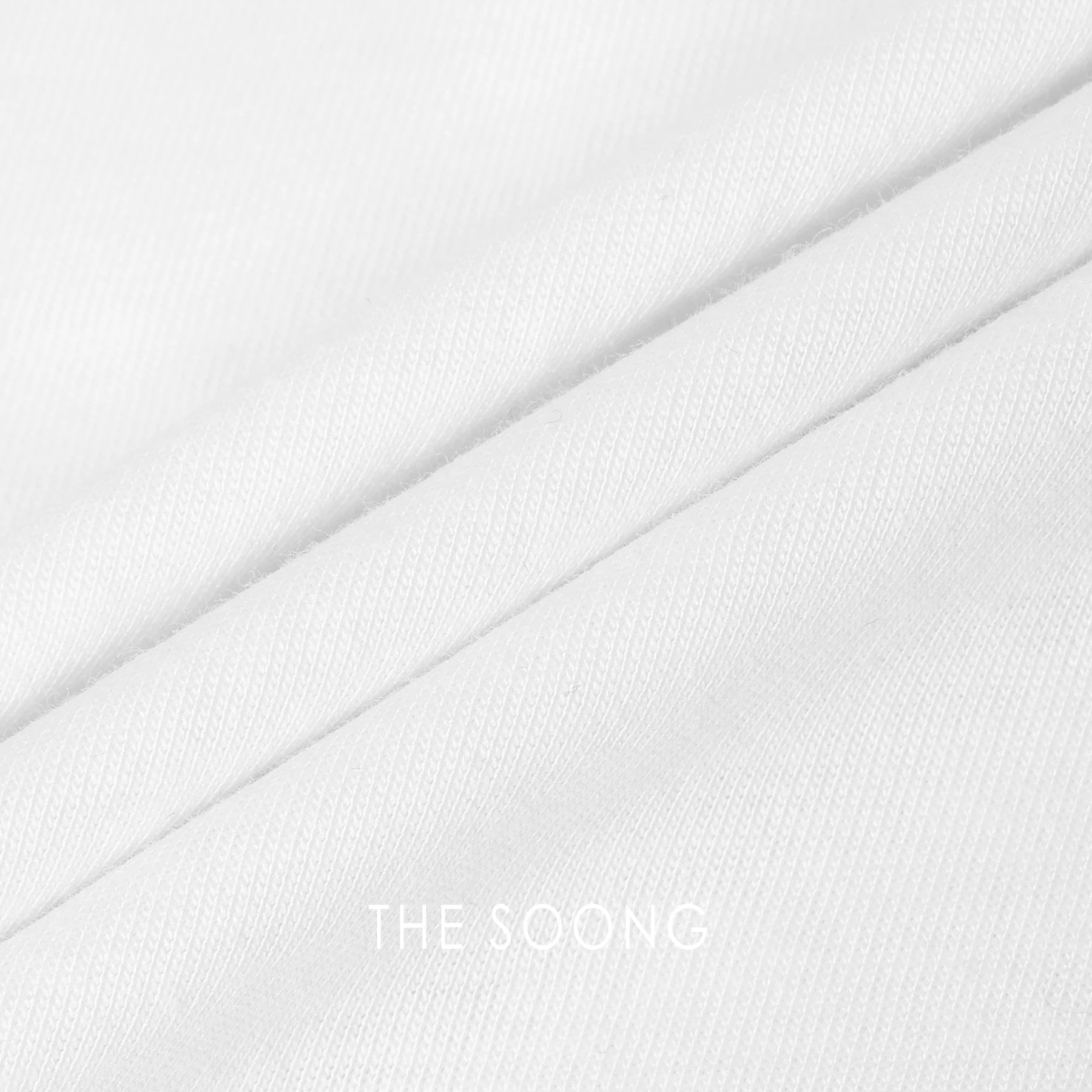 THESOONG/Sculptural Aesthetics Minimalist High-Density Pure Cotton Air-Layer Weave Tailored Drawstring Women's T-Shirt 6851