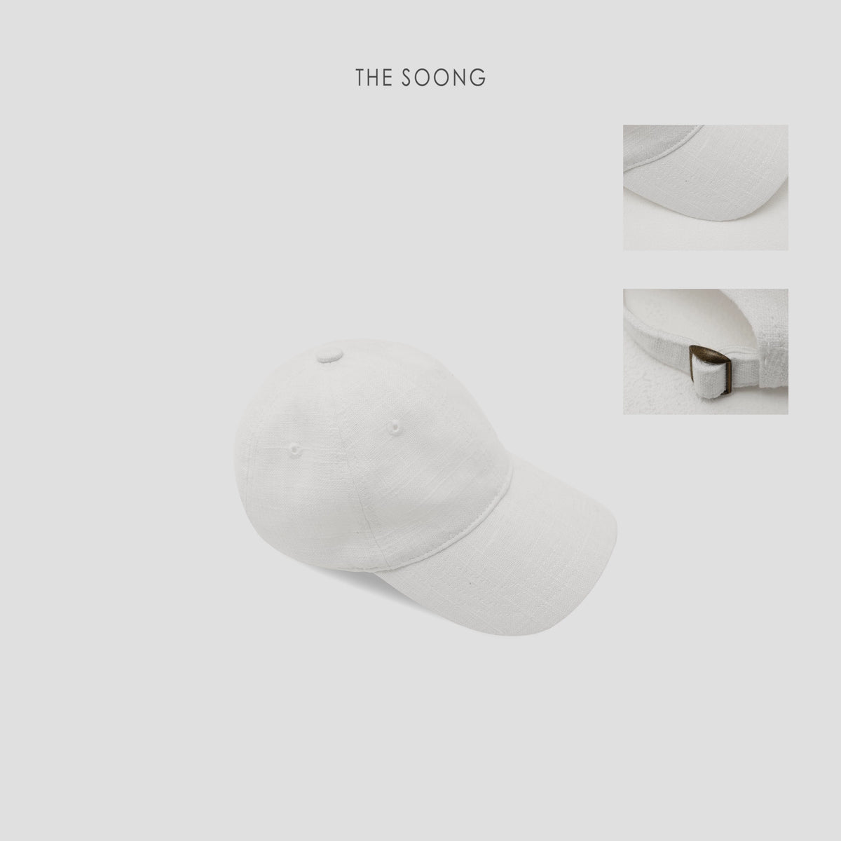 THESOONG/ 26s Early Spring New Ramie Cotton Adjustable Breathable Round Neck Baseball Cap 4660