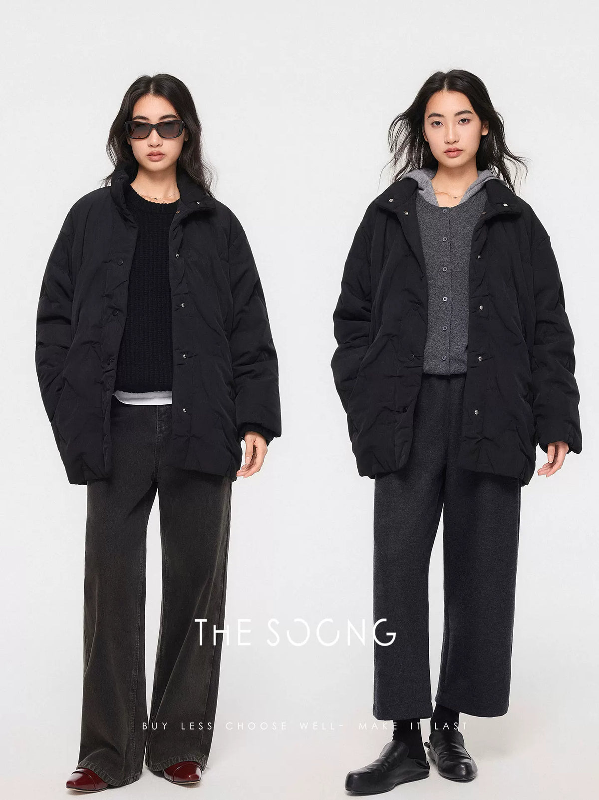 [Clearance 3] Three-in-One Sculpted Light Warm Embroidered Water-Repellent Stand- Collar Cotton Jacket for Women 7550