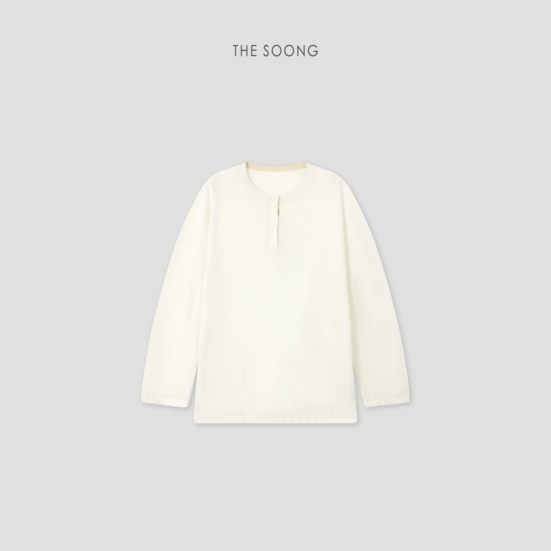 THESOONG/Craftsmanship: 16-Needle Fine Yarn Slow Knitting Henry Collar Spring/Summer Thin Top 8497