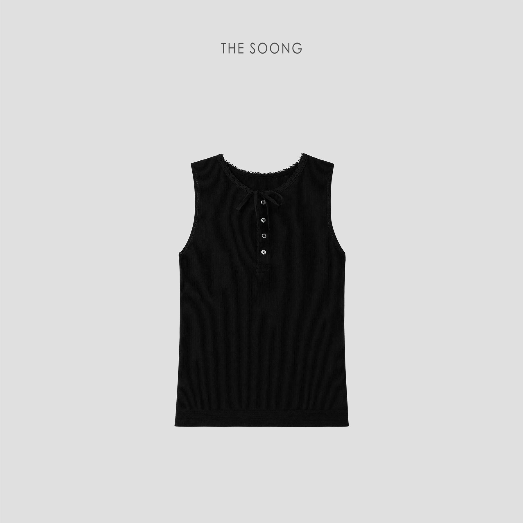 THESOONG/Imported 100% Pima Cotton Lace Collar Design Vest for Women 9214
