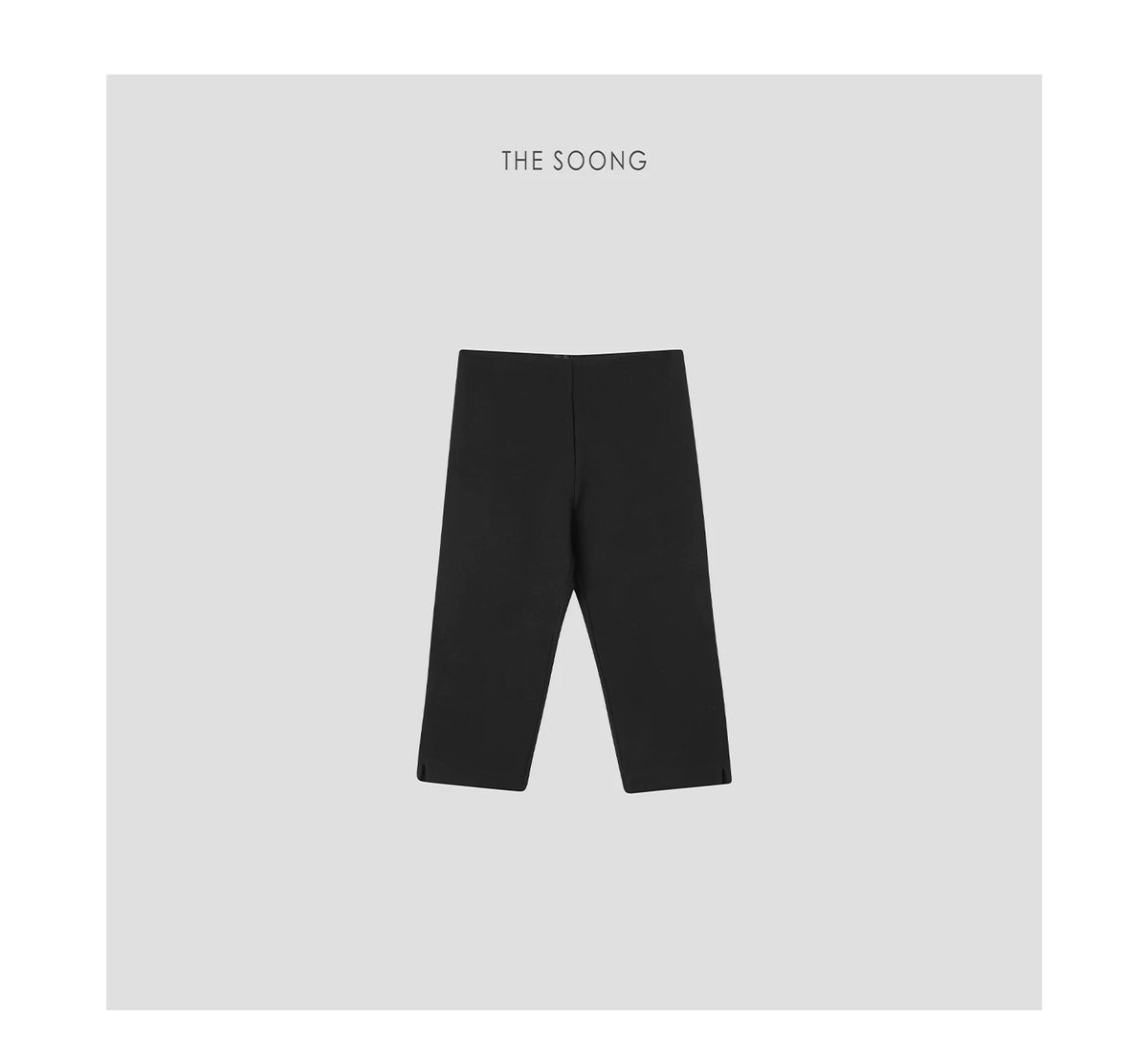 THESOONG/Simplicity controlling complexity heavyweight Roma cotton blend structured two-piece seven-tenths elastic casual pants 7382