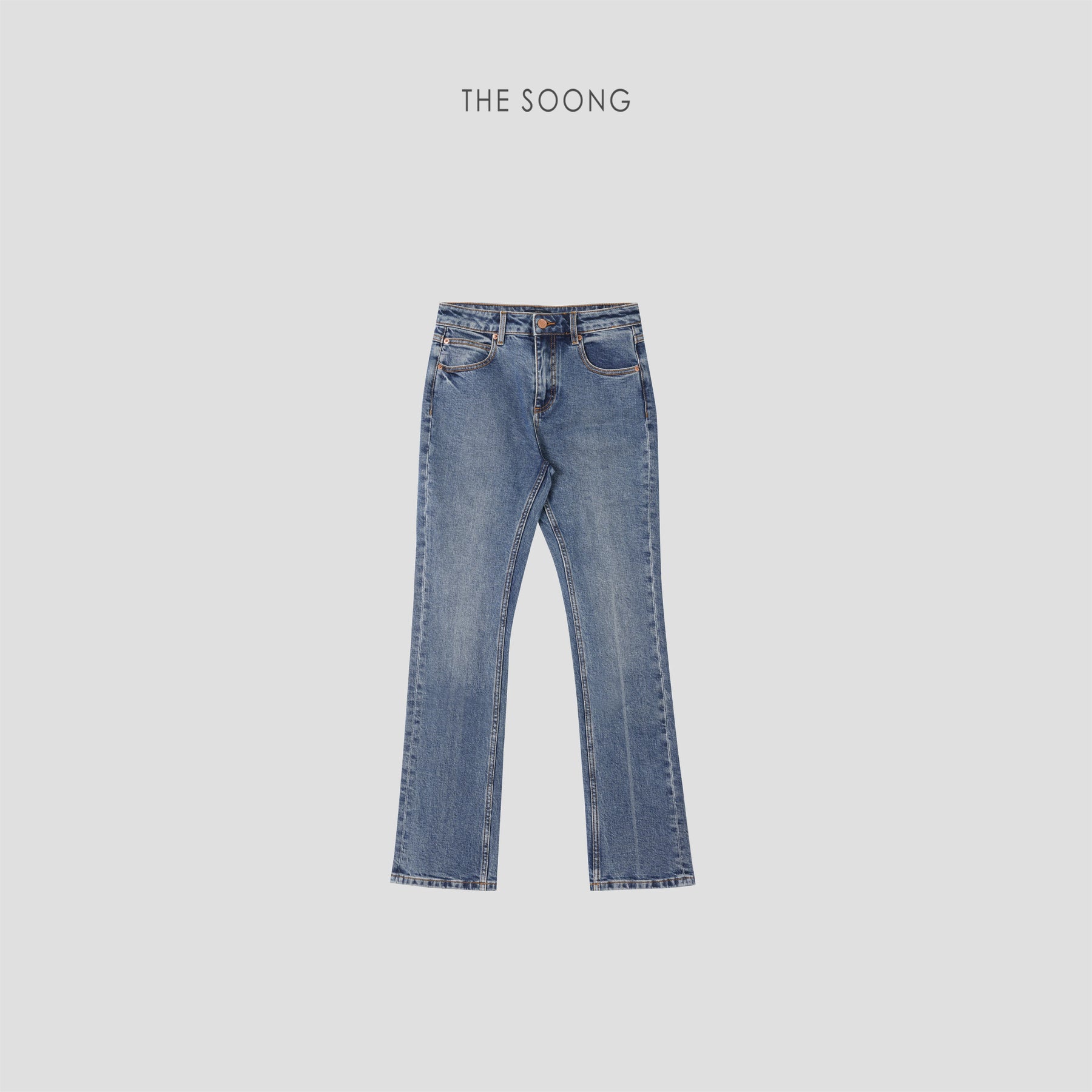 THESOONG/Black long straight slimming jeans for women, autumn versatile stretchy pants enhancing leg shape, slight flare skinny bootcut