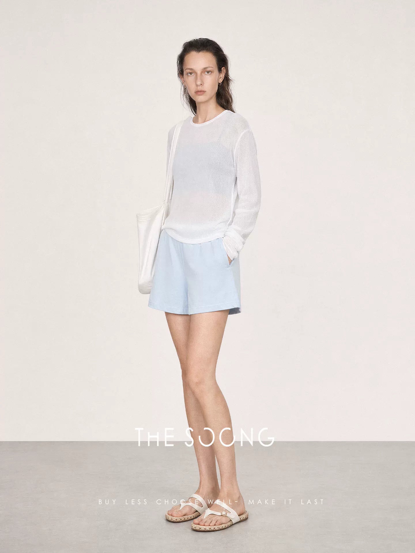 THESOONG/Women's Towel Cotton Shorts, Summer Thin Loose Sports Casual Pants, Elastic Waist Home Pants 9219