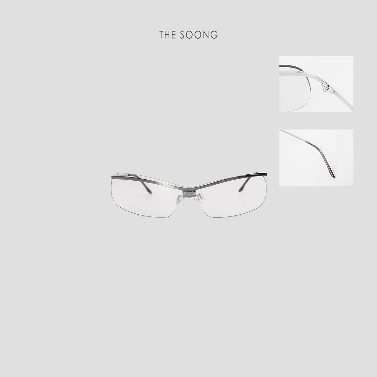 THESOONG/Futuristic goggles niche design versatile women's sunglasses 7113