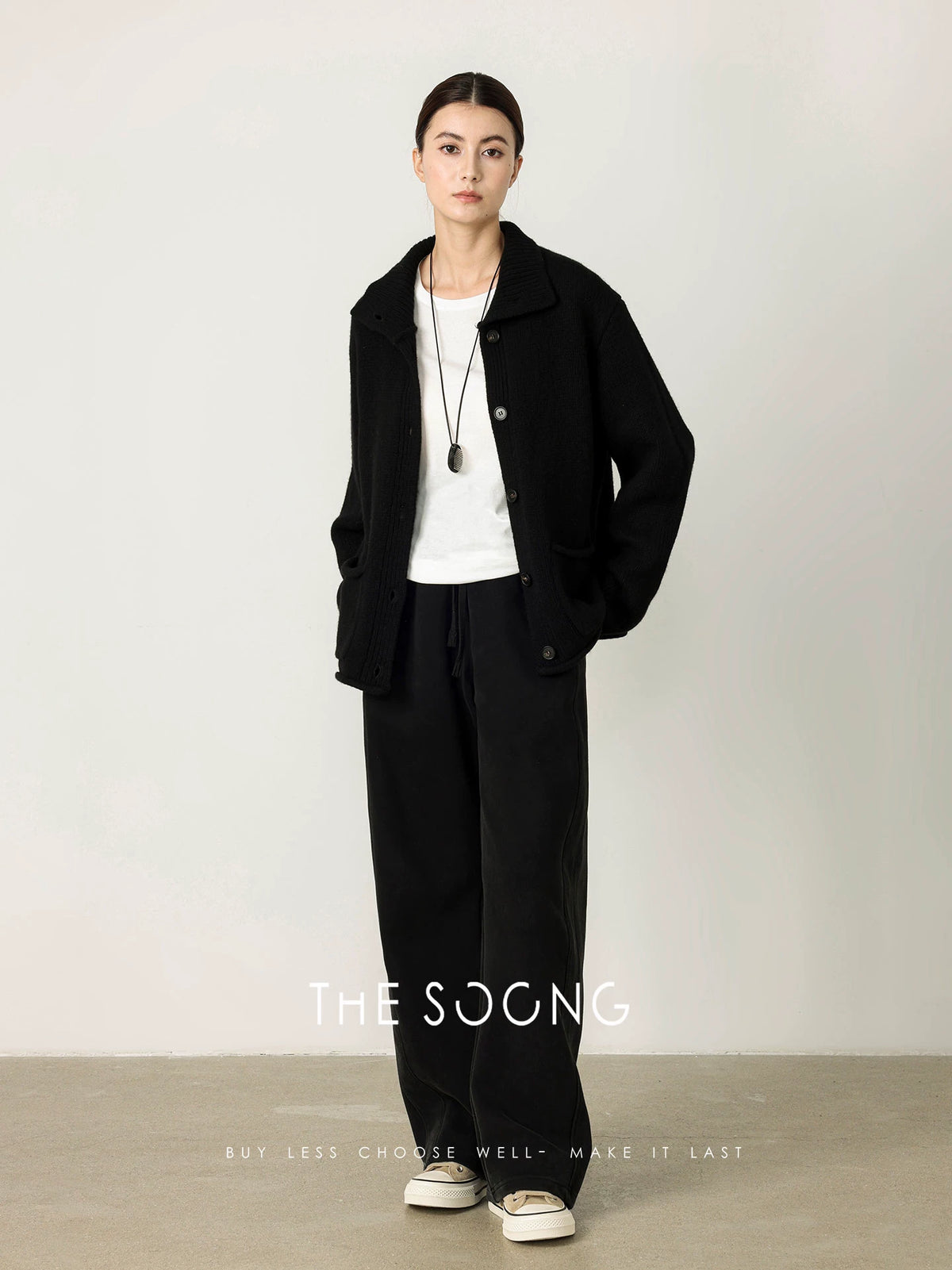 THESOONG/Super Soft Integrated Fleece Heavy-Duty Customized Dye Vintage Fleece Mid-Waist Elastic Casual Pants, Women 8011