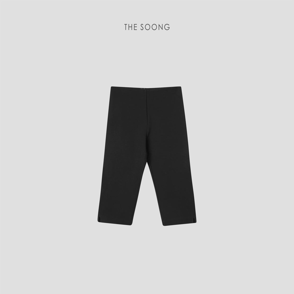THESOONG/Simplicity controlling complexity heavyweight Roma cotton blend structured two-piece seven-tenths elastic casual pants 7382
