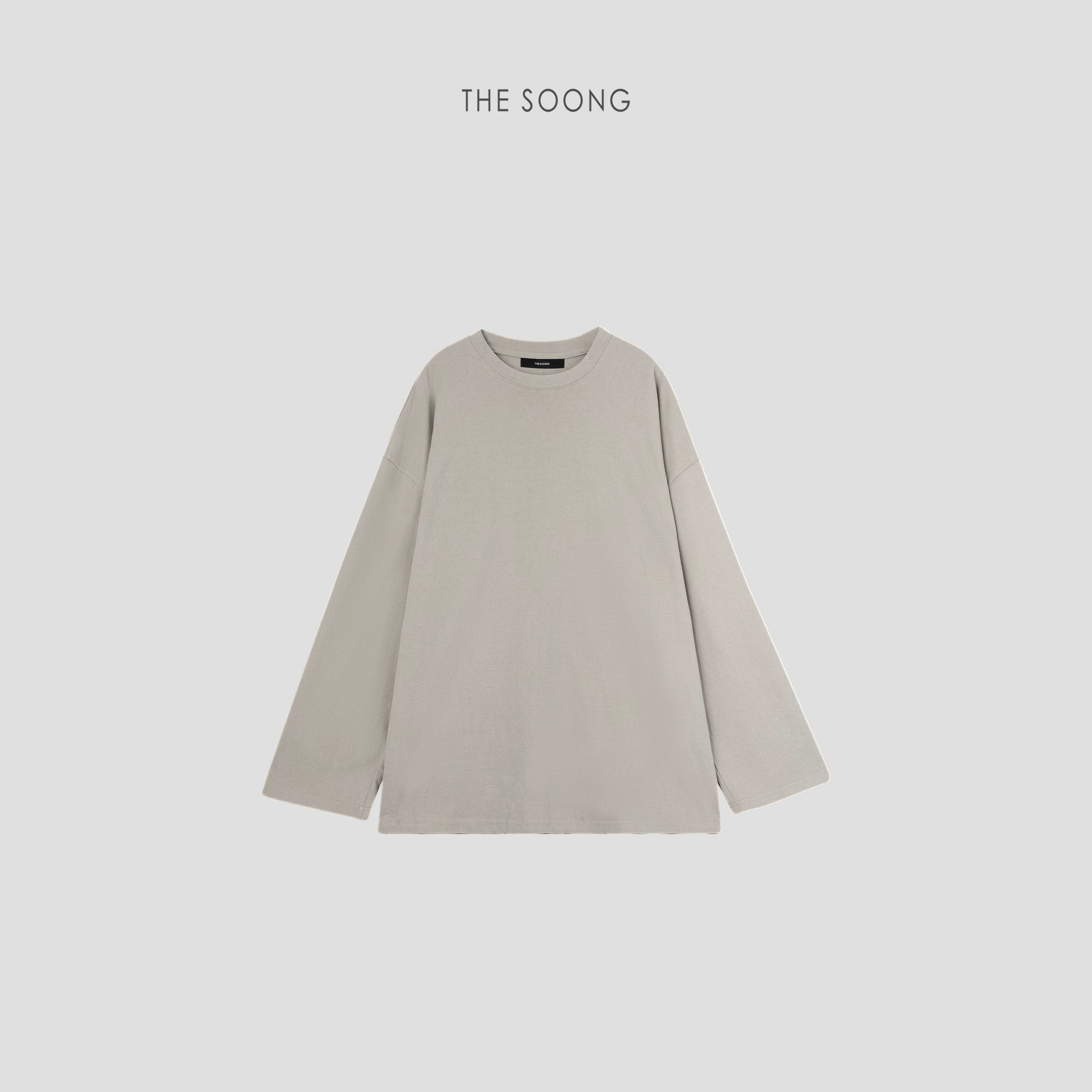 THESOONG/Super Comfortable Butt-Covering T Long Sleeve T-Shirt, Women's Long Loose Minimalist Top 6124