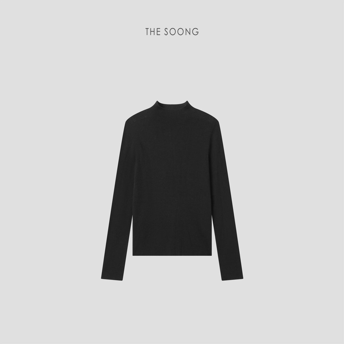 THESOONG/Acetate wool seamless one-piece classic high-density soft skin-feel small stand collar base sweater 7205