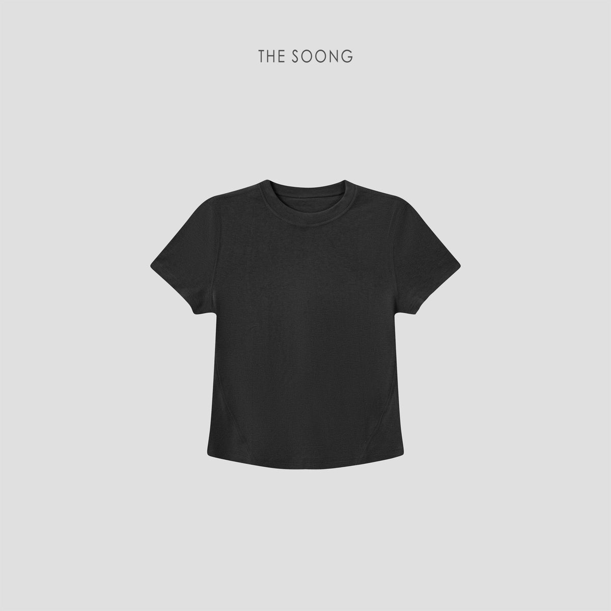 THESOONG/Lightweight 0-pressure Acetate Tencel Wool Blend Soft Breathable Short Sleeve T-shirt for Women 9081