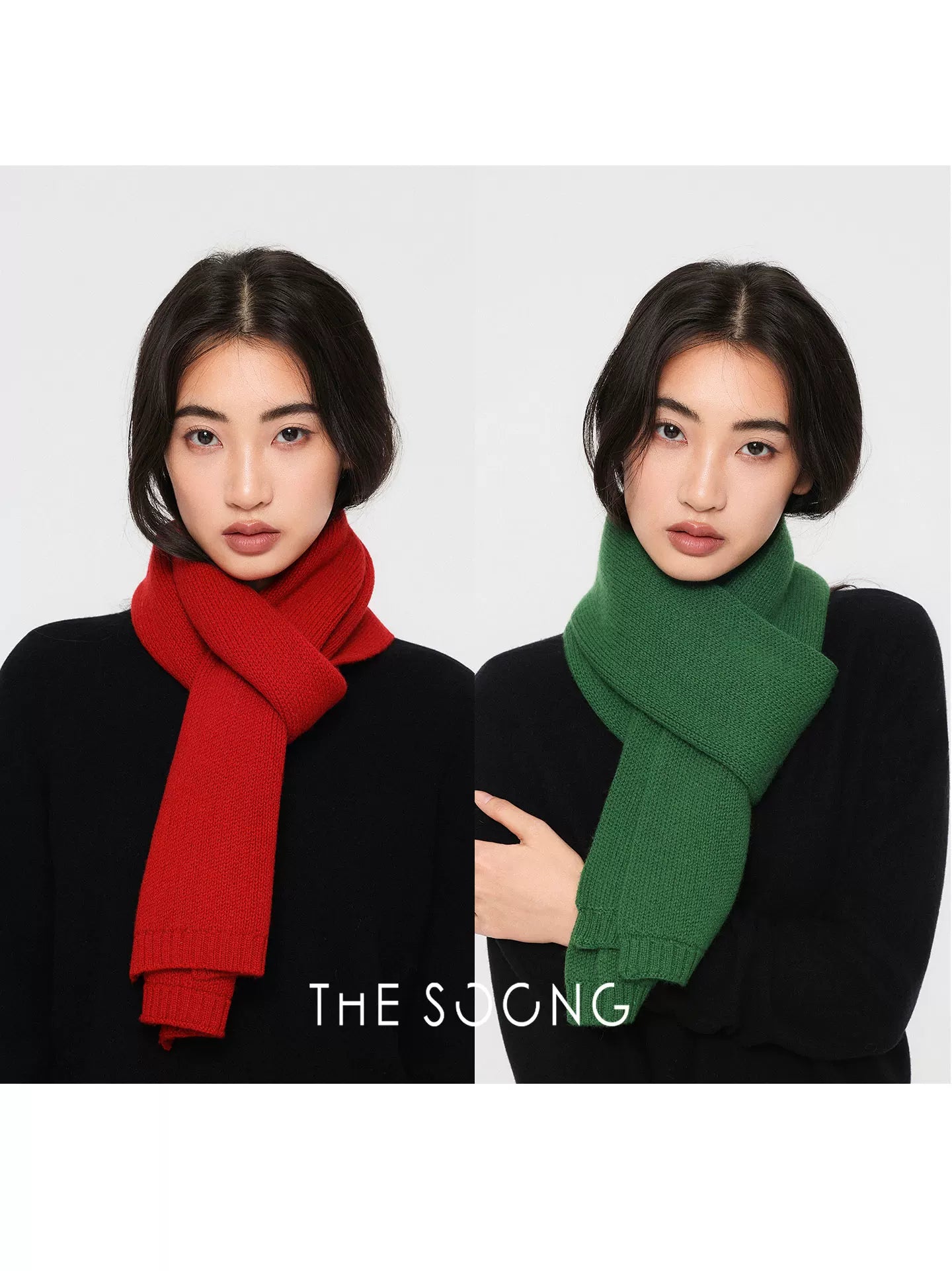 THESOONG/ Vintage Sunlight Cashmere Wool 5G Fine Imitation Warm Air Layer Versatile Women's Scarf 8071