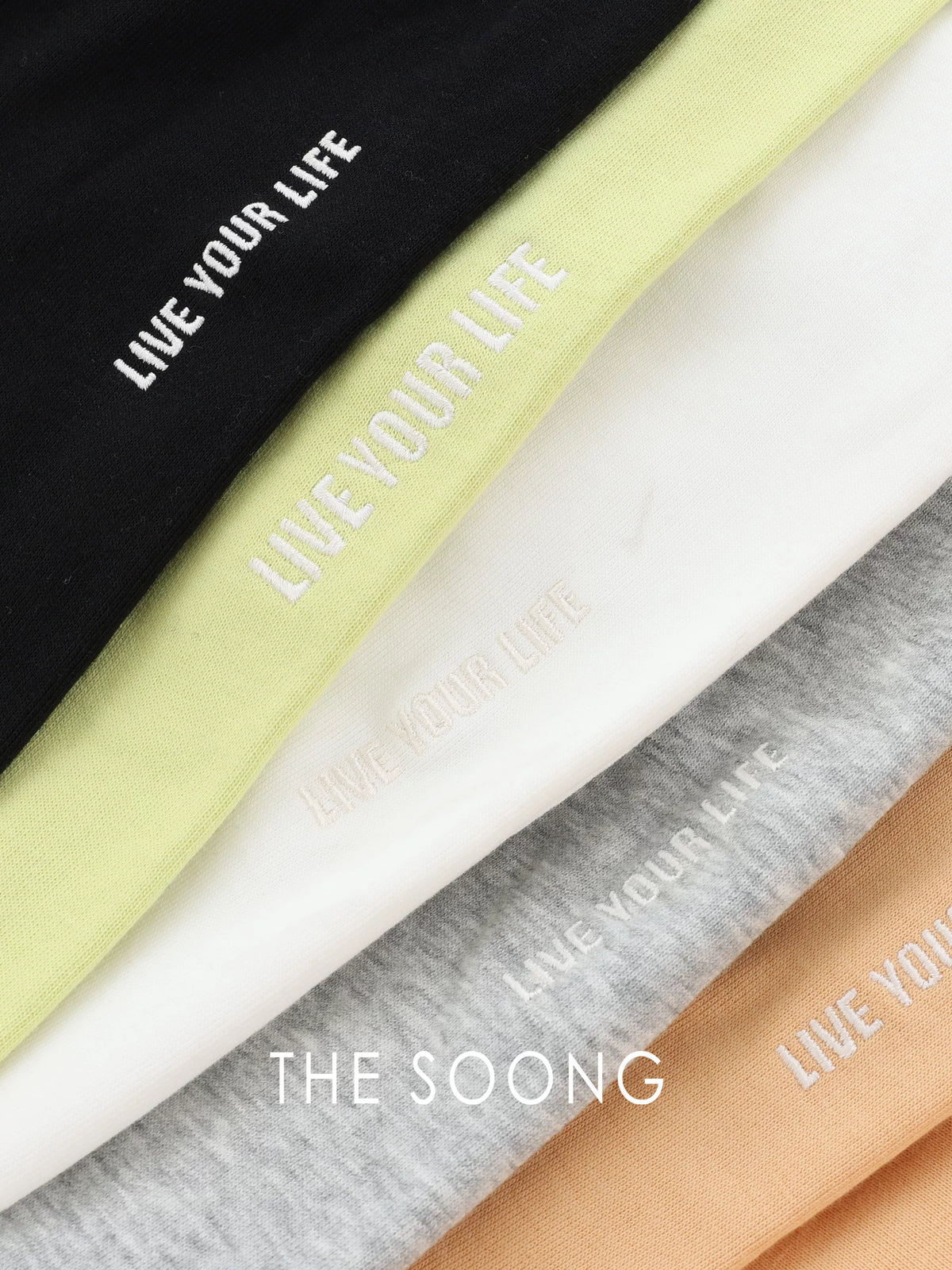 THESOONG/"Live Your Way" High-Count Soft Cotton Short Zipper Hoodie for Women 9302