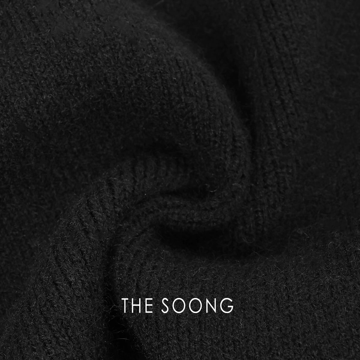 THESOONG/Autumn/Winter Classic 100% Wool Warm Waist Elastic Black A-Line Skirt 8219