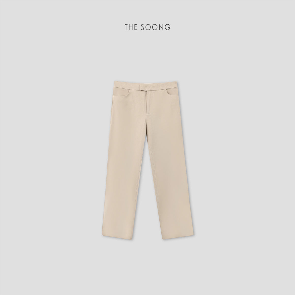 THESOONG / Stretchy Little Black Pants Minimalist Slimming Mid-Rise Straight Nine-Point Casual Pants for Women Summer 6813