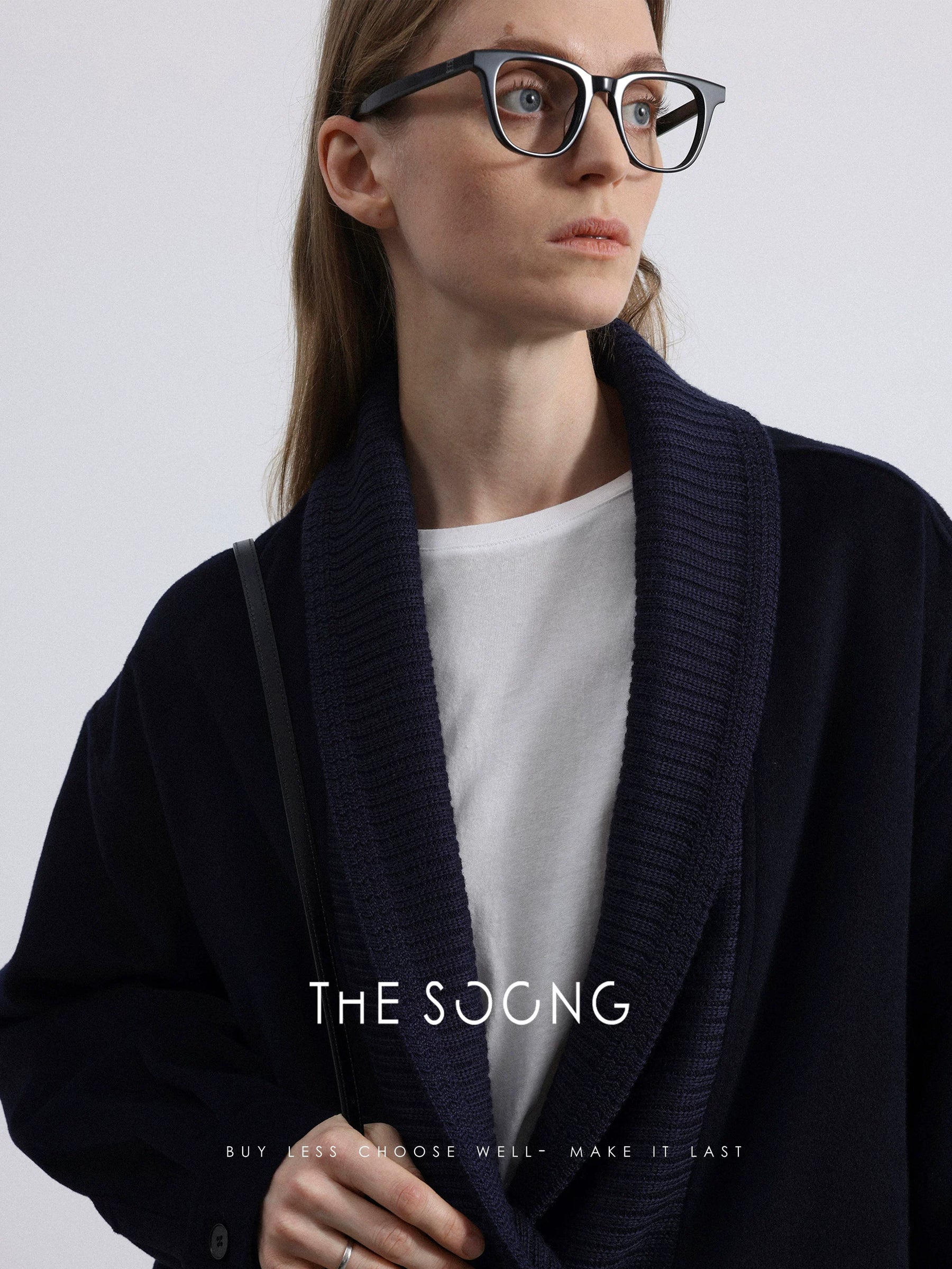 THESOONG/Natural Look Blue Light Blocking Vintage Square Black Frame Glasses 8007