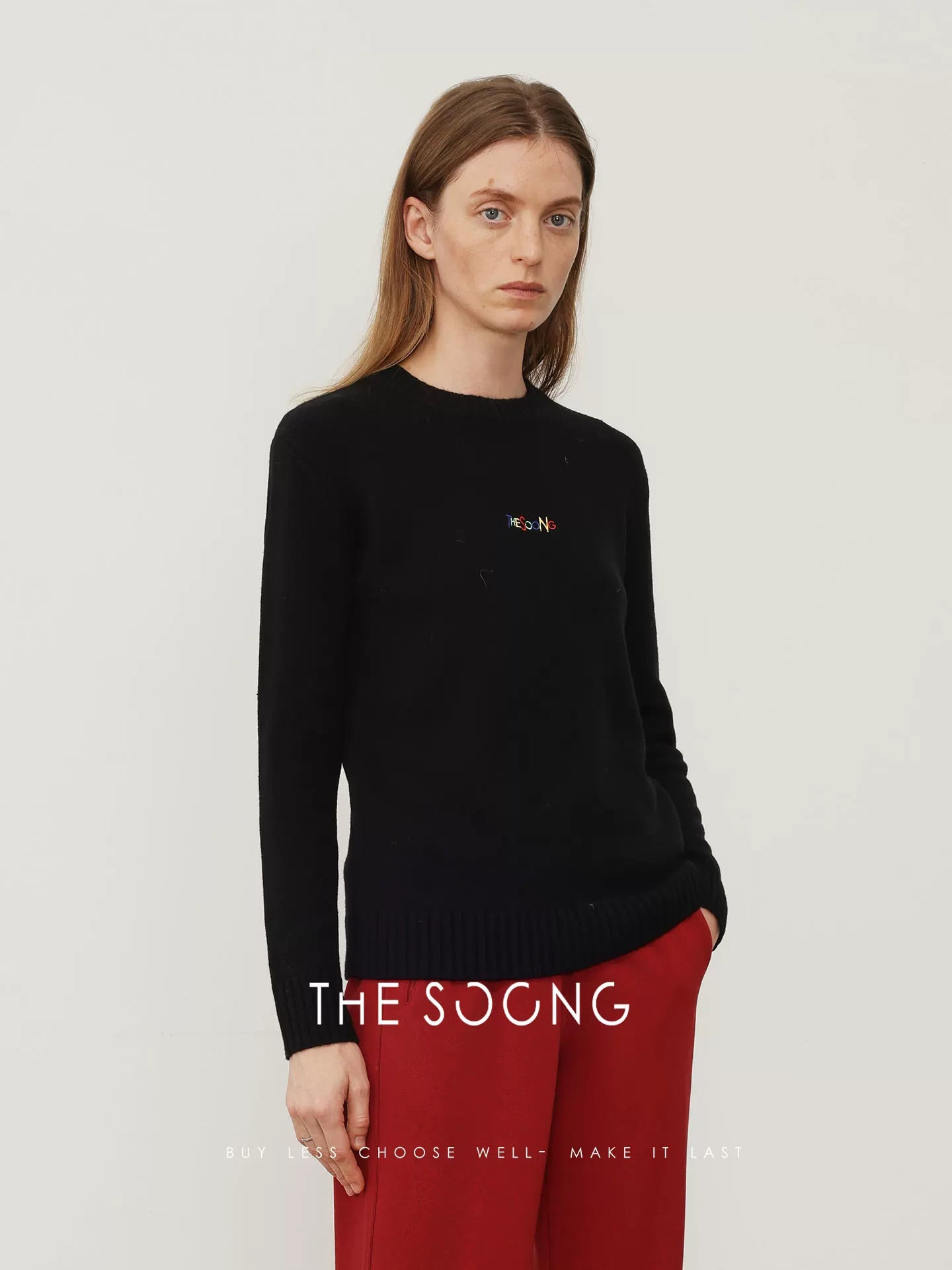 THESOONG/S brand sweater autumn and winter cashmere wool skin-friendly warm loose round neck sweater for women 7722