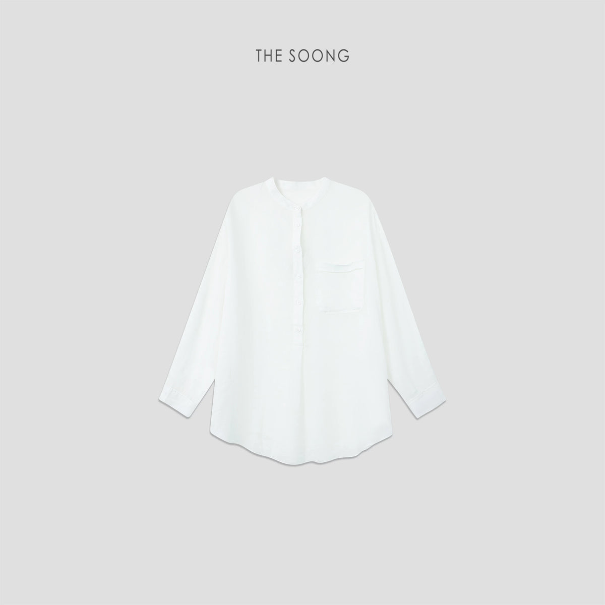 THESOONG / 100% linen shirt for women, summer loose long sleeve, stone-washed soft sun-protection top HWCS9382