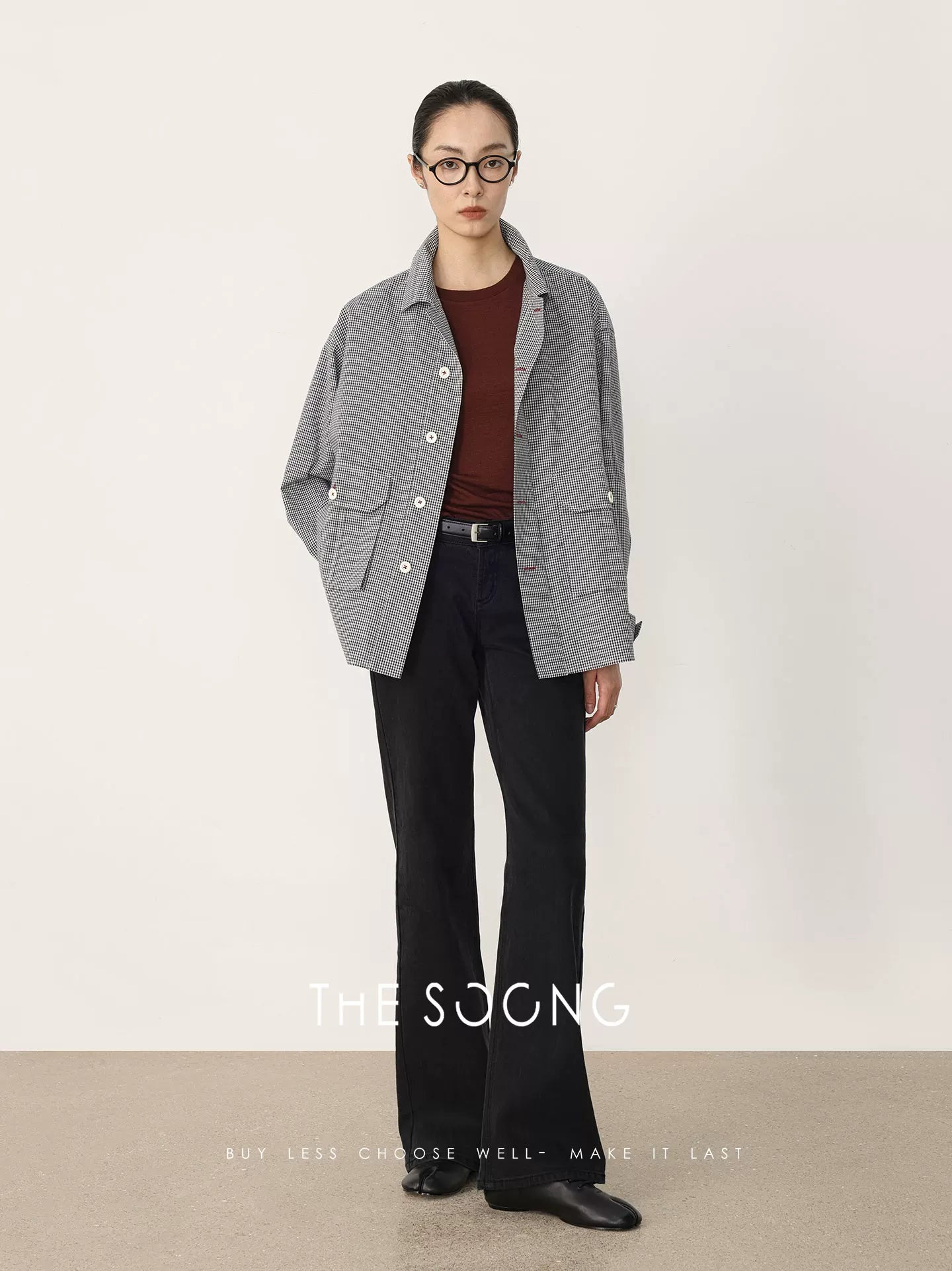 THESOONG\ Spring New Casual Style Shirt Jacket Women's Thin Long Sleeve Short Jacket HWWT7650
