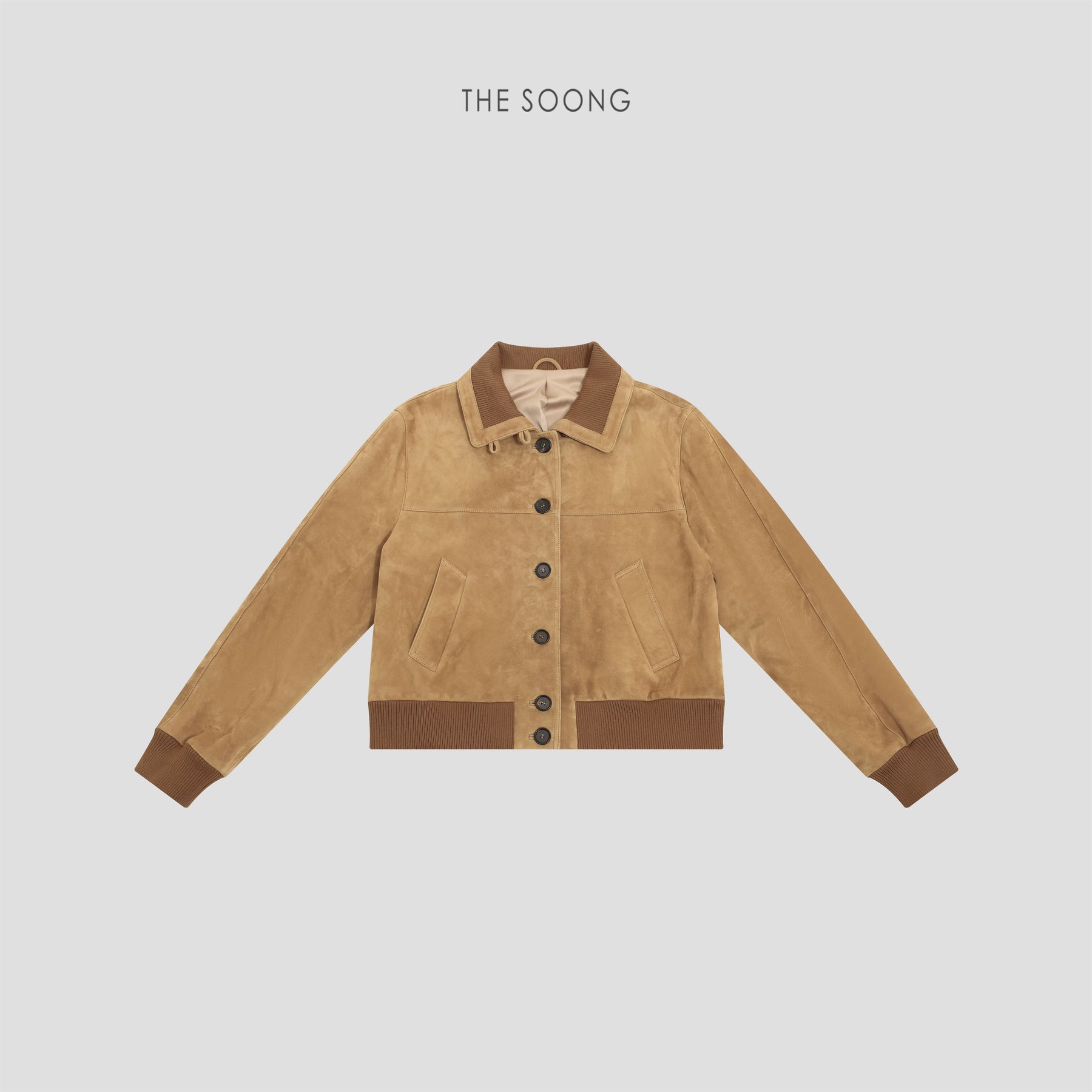 THESOONG / Spring New Ethiopia Imported Hybrid Sheepskin Suede Women's Leather Jacket 8572
