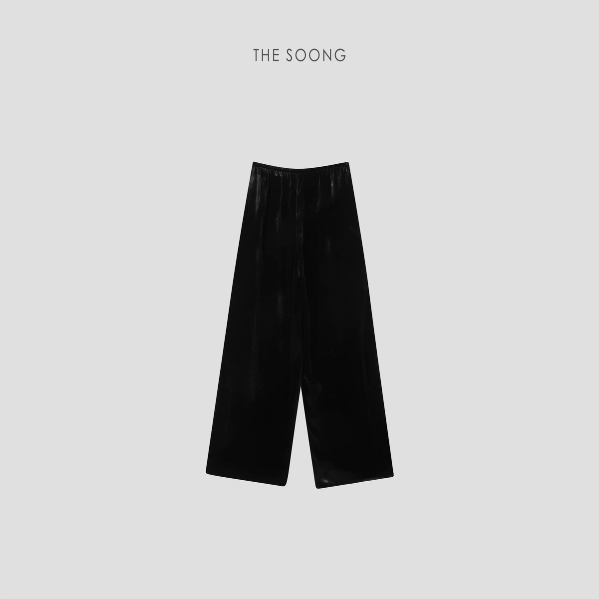 THESOONG/Shimmering 100% Mulberry Silk Heavy Velvet Mid-Waist Wide-Leg Casual Pants for Women 8687